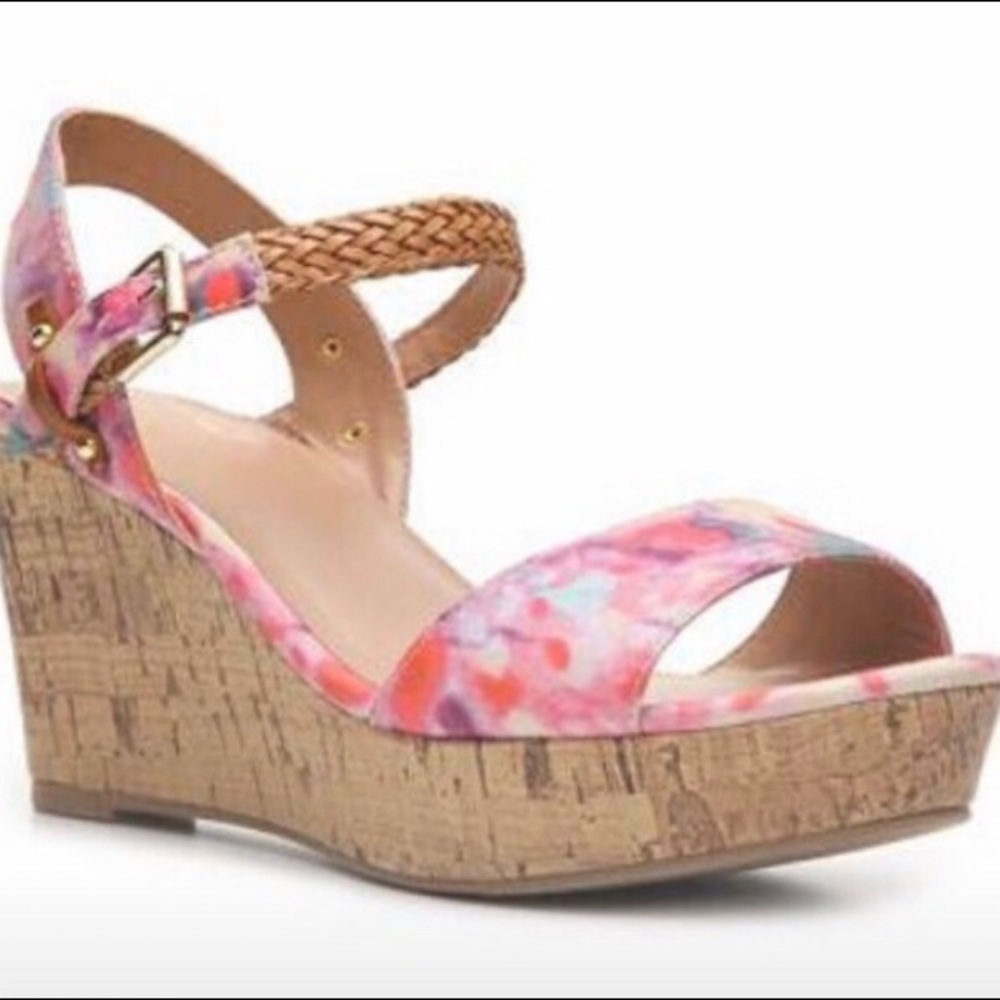 Floral Wedge heels